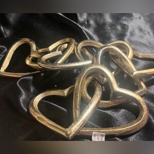 Metal Gold Heart-Shaped Chain